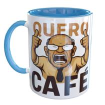 Caneca Porcelana Divertida Quero Café Idoso