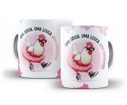 Caneca Porcelana Divertida Uma Deusa Uma Louca Uma Fofoqueira