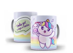 Caneca Porcelana Divertida Unicórnio Presente Criativo 05 Caneca Porcelana Divertida Unicórnio Presente Criativo 05