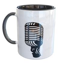 Caneca Porcelana Dj's Microfone
