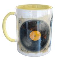 Caneca Porcelana Dj Toca Discos Criativa
