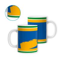 Caneca Porcelana do Brasil Rumo ao Hexa Futebol Copa 325ml Caneca Porcelana do Brasil Rumo ao Hexa Futebol Copa 325ml