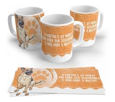 Caneca Porcelana Dog Pet Cachorro Para Sua Segurança
