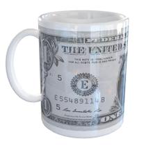Caneca Porcelana Dólar Americano