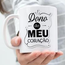Caneca Porcelana Dono do Meu Coração Est.MQF23. 1 - Dia dos Namorados Zlprint Caneca Porcelana Dono do Meu Coração Est.MQF23. 1 - Dia dos Namorados Zlprint