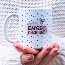 Caneca Porcelana Engenharia Est. Dajuli - Profissões Zlprint