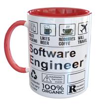 Caneca Porcelana Engenheiro De Software Profissão Caneca Porcelana Engenheiro De Software Profissão