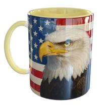Caneca Porcelana Estados Unidos Tio Sam USA