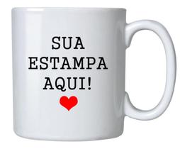 caneca porcelana estampada