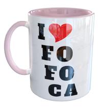 Caneca Porcelana Eu amo Fofoca