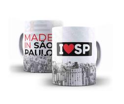 Caneca Porcelana Eu Amo São Paulo Made In São Paulo