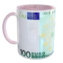 Caneca Porcelana Euro Nota