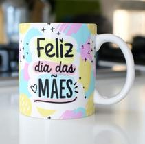 Caneca Porcelana Feliz Dia das Mães Est. Pan 20.5- Presente dia das Mães Zlprint