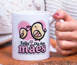 Caneca Porcelana Feliz dia Das Mães Est. Pan 23.9- Presente dia das Mães Zlprint