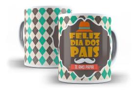 Caneca Porcelana Feliz Dia Dos Pais Te Amo Papai Caneca Porcelana Feliz Dia Dos Pais Te Amo Papai