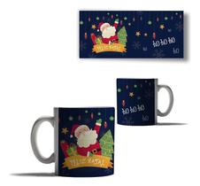 Caneca Porcelana Feliz Natal Papai Noel Boneco Neve Arvore 1