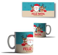 Caneca Porcelana Feliz Natal Papai Noel Boneco Neve Arvore 4 Caneca Porcelana Feliz Natal Papai Noel Boneco Neve Arvore 4