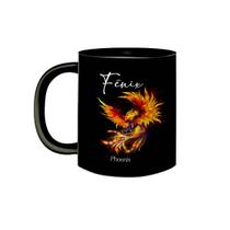 Caneca Porcelana Fênix Renascimento Phoenix Presente 325mL Caneca Porcelana Fênix Renascimento Phoenix Presente 325mL