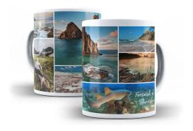 Caneca Porcelana Fernando De Noronha 01 Cidades Turísticas