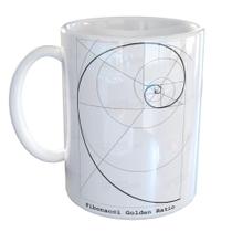 Caneca Porcelana Fibonacci Matemática