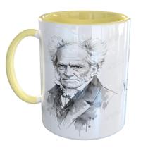 Caneca Porcelana Filósofo Arthur Schopenhauer Frase