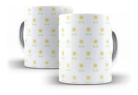 Caneca Porcelana Flor Girassol 03
