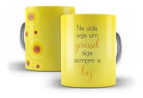 Caneca Porcelana Flor Girassol 09 Caneca Porcelana Flor Girassol 09