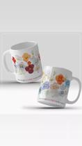Caneca porcelana floral Caneca porcelana floral
