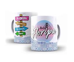 Caneca Porcelana Floripa Florianópolis Santa Catarina