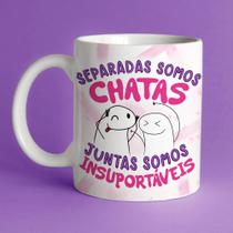 Caneca porcelana flork amigas, separadas somos chatas - juntas somos insurportáveis 325ml
