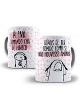Caneca Porcelana Flork Meme Chá de hibisco Personalizada 325ml
