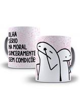 Caneca Porcelana Flork Meme Olha, Sério, Na Moral, Sinceramente, Sem Condições Personalizada 325ml Caneca Porcelana Flork Meme Olha, Sério, Na Moral, Sinceramente, Sem Condições Personalizada 325ml