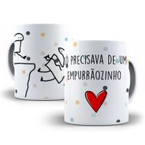 Caneca Porcelana Flork Precisava De Um Empurrãozinho