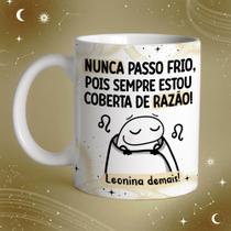 Caneca Porcelana Flork Signos 2.0 versão 1 Leonina 325 ml