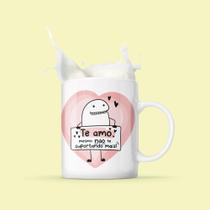 Caneca porcelana flork te amo, mesmo nã te suportando mais. 325ml