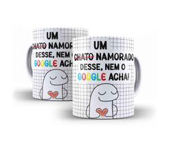 Caneca Porcelana Flork Um (Chato) Namorado Desse Nem O Google Acha