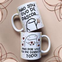 Caneca Porcelana Florks Páscoa 05 325ml