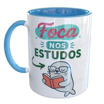 Caneca Porcelana Foca nos Estudos Concurso