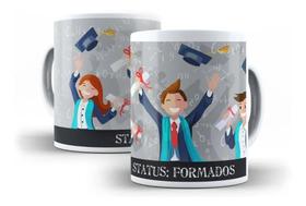Caneca Porcelana Formatura Status Formados Presente Formandos