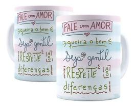 Caneca Porcelana Frases Motivadoras Faça Com Amor, Queira O Bem, Seja Gentil Caneca Porcelana Frases Motivadoras Faça Com Amor, Queira O Bem, Seja Gentil