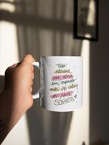 Caneca porcelana Frases pandoca - Não estacione sua vida - Gráfica Sublime