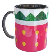 Caneca Porcelana Fruta Morango
