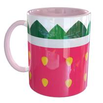 Caneca Porcelana Fruta Morango