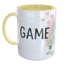 Caneca Porcelana Game Over Casamento Presente Casal