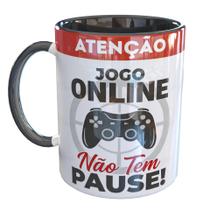 Caneca Porcelana Gamer Jogo Online Nao Tem Pause