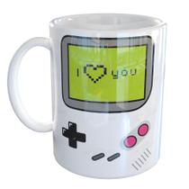 Caneca Porcelana Gamer Retro I Love You Namorados