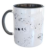 Caneca Porcelana Gato Gatinho Místico Witch