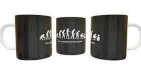 Caneca Porcelana Geek Evolution Of Man Geek Caneca Porcelana Geek Evolution Of Man Geek