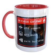 Caneca Porcelana Git Dev Programador Divertida