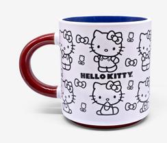 Caneca porcelana Grafite Hello Kitty 500ML licenciada Cor:Branca Caneca porcelana Grafite Hello Kitty 500ML licenciada Cor:Branca